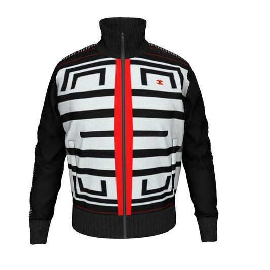 Bauhaus Maze - Tracksuit Jacket - Geometric Design by Minimaxa Minimaxa